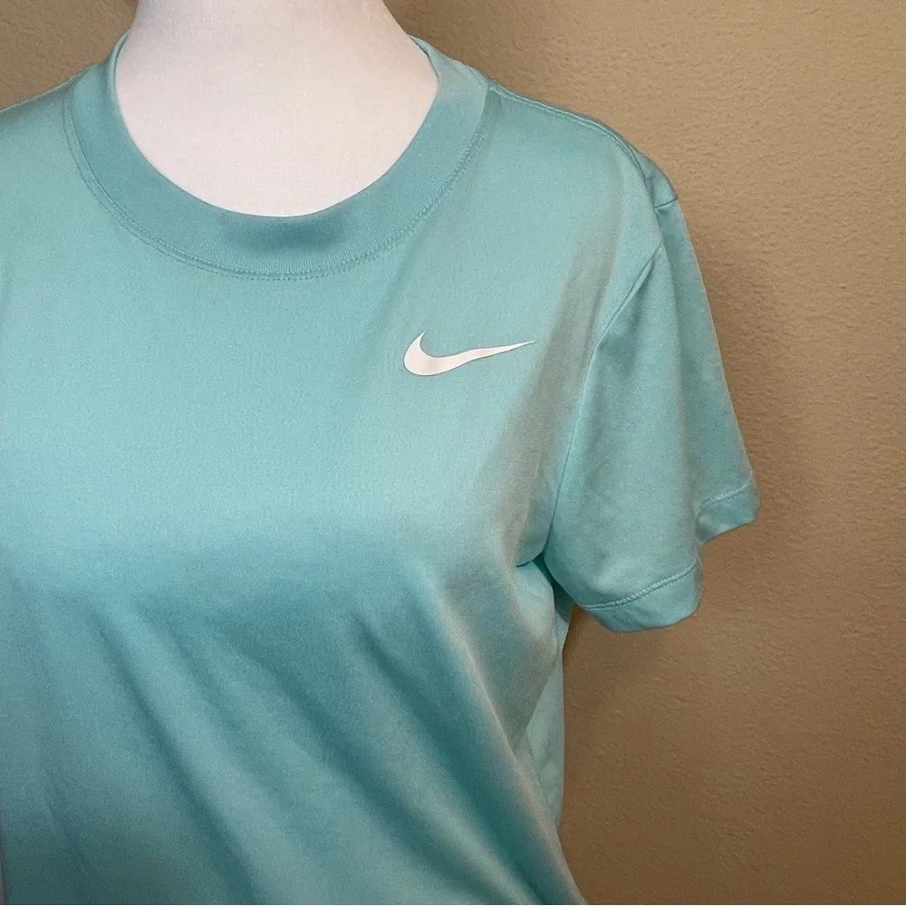 Nike Women's Aqua Short Sleeve Dri-Fit Tee